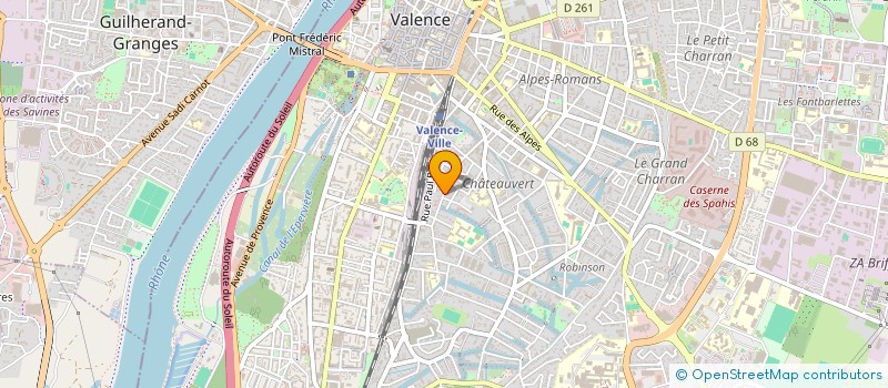 localisation de l'entreprise MADAME FABIENNE BORDET à VALENCE
