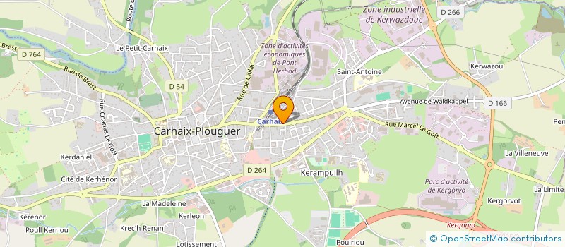 localisation de l'entreprise MADAME FABIENNE BOUDOIN à CARHAIX-PLOUGUER