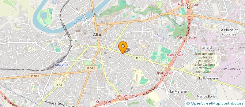 localisation de l'entreprise MADAME FABIENNE BOUIX à ALBI