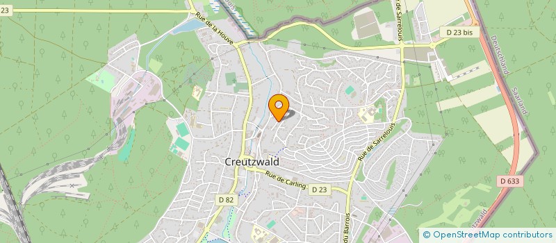 localisation de l'entreprise MADAME FABIENNE BOUR  CREUTZWALD