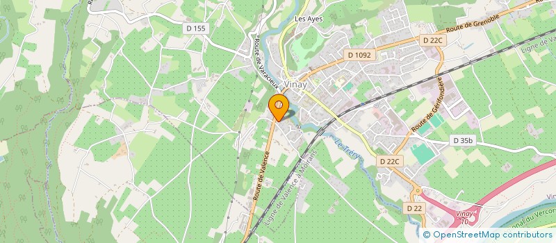 localisation de l'entreprise MADAME FABIENNE BOURDERON  VINAY