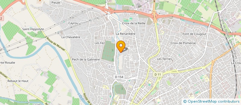 localisation de l'entreprise MADAME FABIENNE BOURDON  BEZIERS
