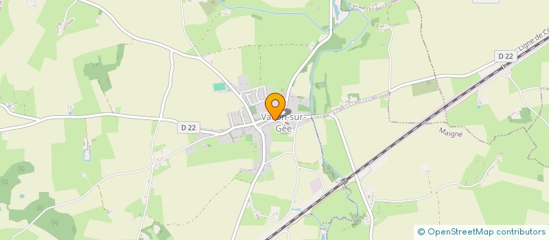 localisation de l'entreprise MADAME FABIENNE BOUVIER  VALLON-SUR-GEE