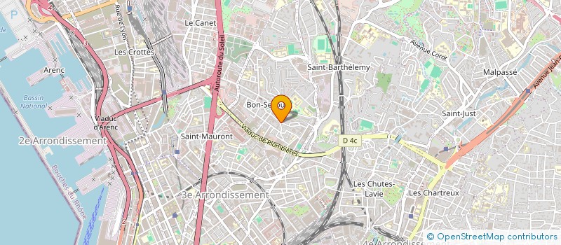 localisation de l'entreprise MADAME FABIENNE BOUVIER  MARSEILLE