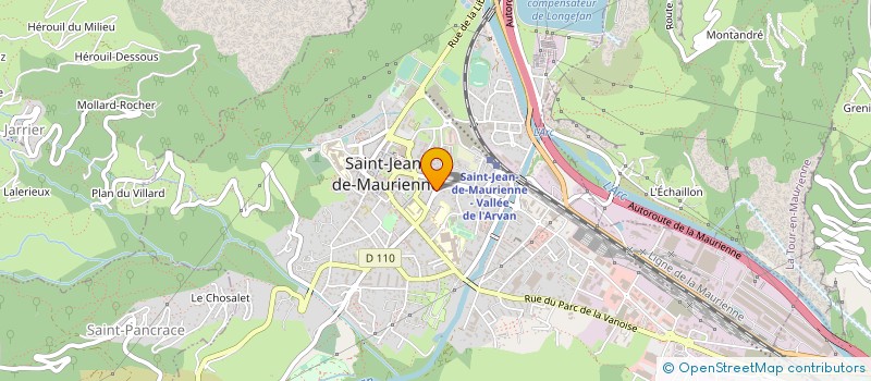 localisation de l'entreprise MADAME FABIENNE BOZZINI  ST JEAN DE MAURIENNE