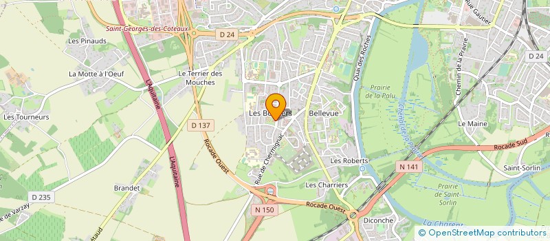 localisation de l'entreprise MADAME FABIENNE BRATEK  SAINTES