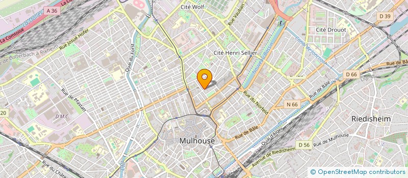 localisation de l'entreprise MADAME FABIENNE BRAUN  MULHOUSE