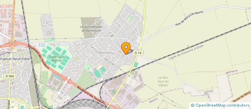 localisation de l'entreprise MADAME FABIENNE BREBANT  BETHENY