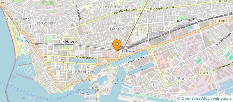 localisation de l'entreprise MADAME FABIENNE BRET  LE HAVRE