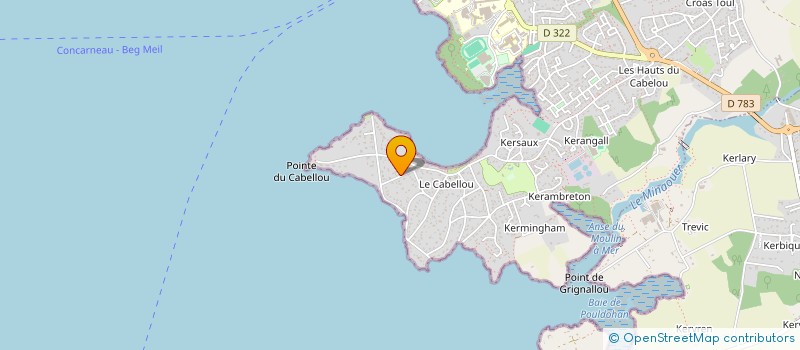 localisation de l'entreprise MADAME FABIENNE BRIAND à CONCARNEAU