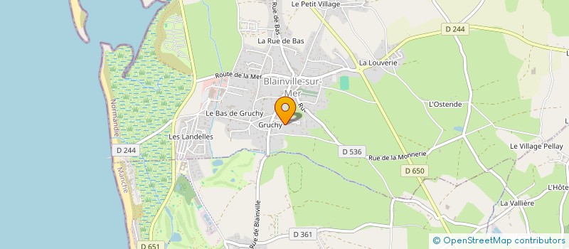 localisation de l'entreprise MADAME FABIENNE BRIENS  BLAINVILLE-SUR-MER