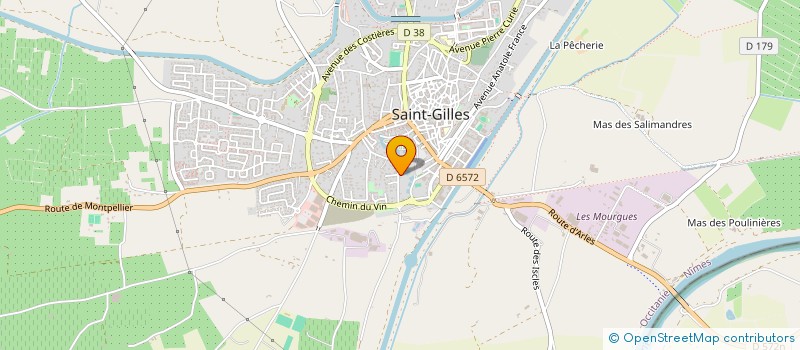 localisation de l'entreprise MADAME FABIENNE BRINZ  SAINT-GILLES