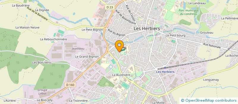 localisation de l'entreprise MADAME FABIENNE BROSSET  LES HERBIERS