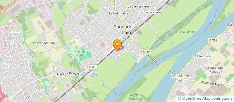 localisation de l'entreprise MADAME FABIENNE BRUNET à THOUARE-SUR-LOIRE