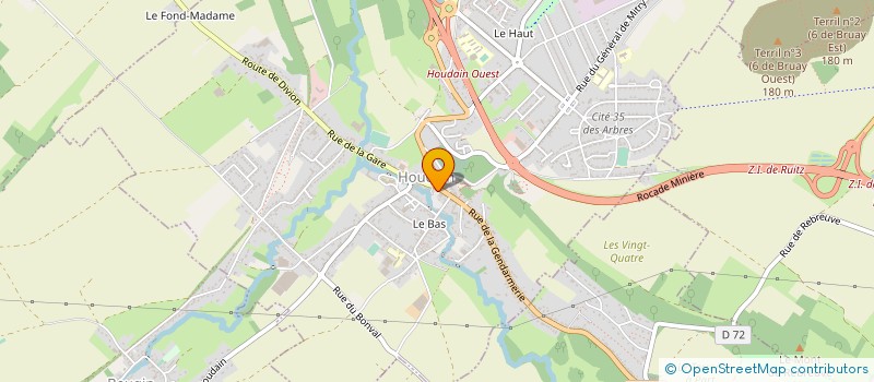 localisation de l'entreprise MADAME FABIENNE CAGNIART  HOUDAIN