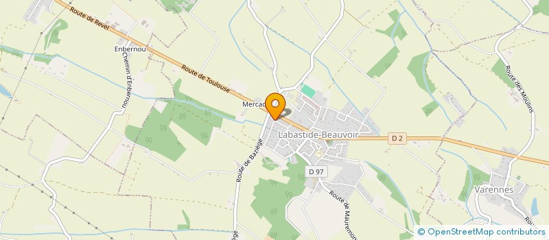 localisation de l'entreprise MADAME FABIENNE CANDEL  LABASTIDE-BEAUVOIR