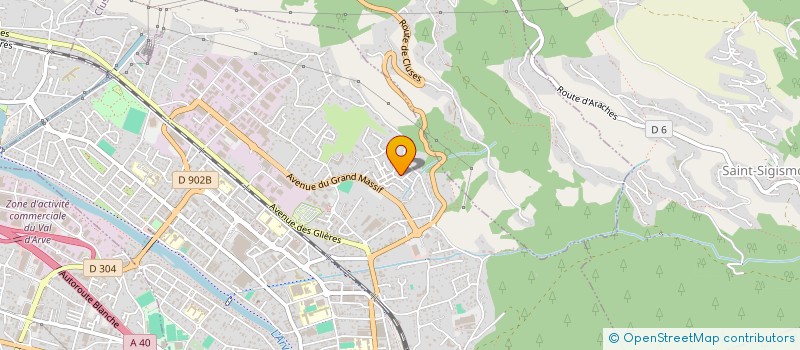 localisation de l'entreprise MADAME FABIENNE CARRIER  CLUSES