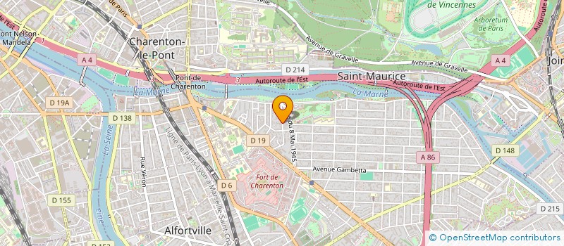 localisation de l'entreprise MADAME FABIENNE CASTAGNET  MAISONS ALFORT