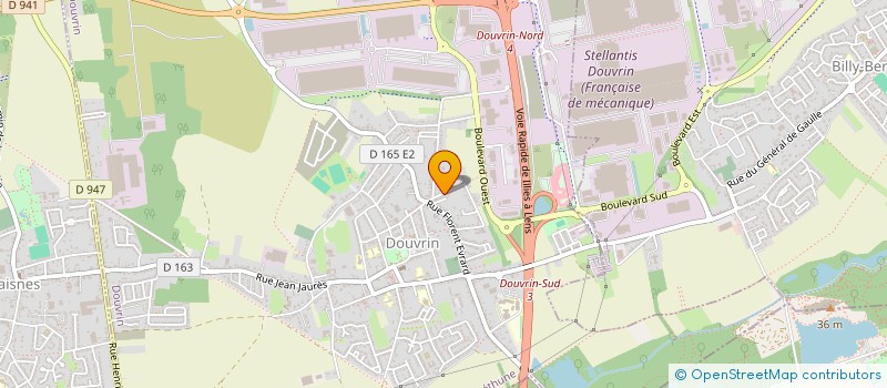 localisation de l'entreprise MADAME FABIENNE CASTEL  DOUVRIN