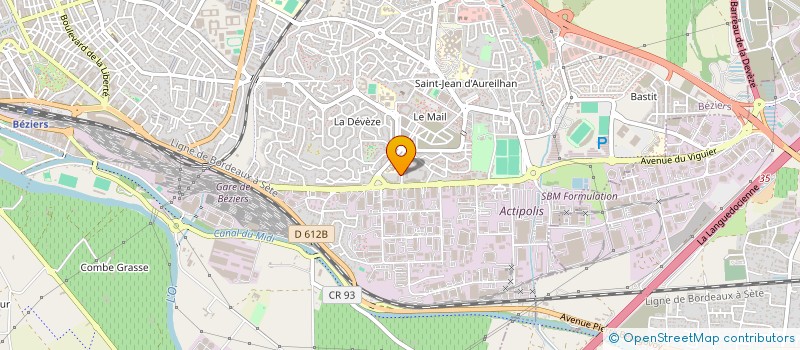 localisation de l'entreprise MADAME FABIENNE CASTILLO  BEZIERS