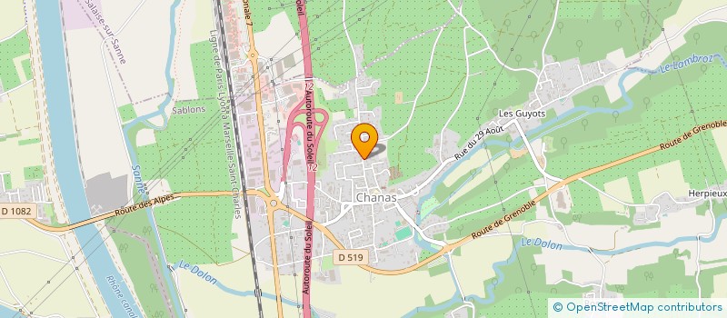 localisation de l'entreprise MADAME FABIENNE CATTEL  CHANAS