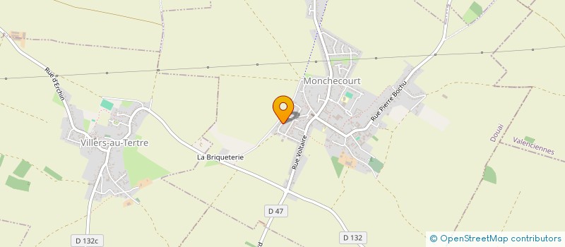 localisation de l'entreprise MADAME FABIENNE CAUDRELIER à MONCHECOURT
