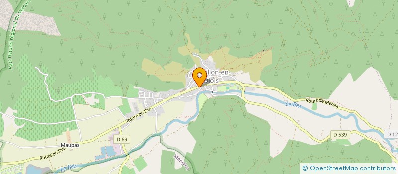 localisation de l'entreprise MADAME FABIENNE CAULET  CHATILLON-EN-DIOIS