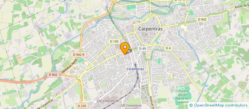 localisation de l'entreprise MADAME FABIENNE CECCHINI à CARPENTRAS