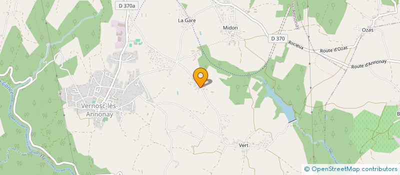 localisation de l'entreprise MADAME FABIENNE CHAMPEL à VERNOSC-LES-ANNONAY