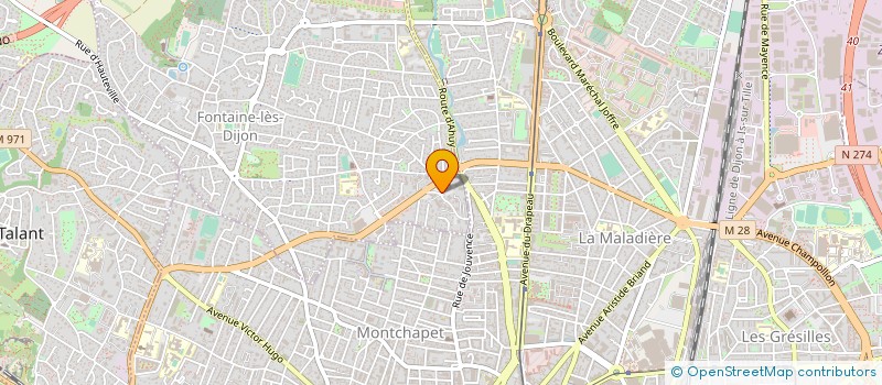 localisation de l'entreprise MADAME FABIENNE CHAMPION  FONTAINE-LES-DIJON