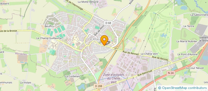 localisation de l'entreprise MADAME FABIENNE CHARIL  LE RHEU