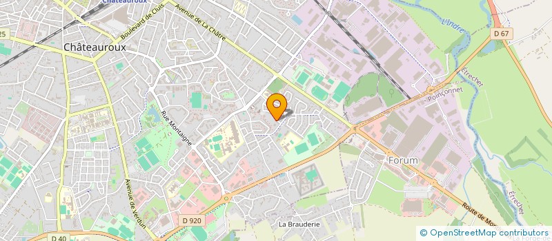 localisation de l'entreprise MADAME FABIENNE CHARPAGNE à CHATEAUROUX