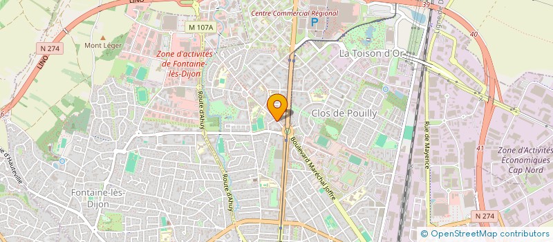 localisation de l'entreprise MADAME FABIENNE CHARVET  DIJON