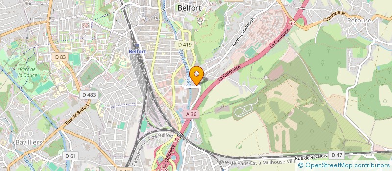 localisation de l'entreprise MADAME FABIENNE CHASSAGNE  BELFORT
