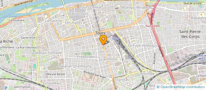 localisation de l'entreprise MADAME FABIENNE CHAVRET  TOURS