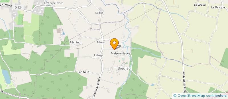 localisation de l'entreprise MADAME FABIENNE CHIZELLE  BIEUJAC