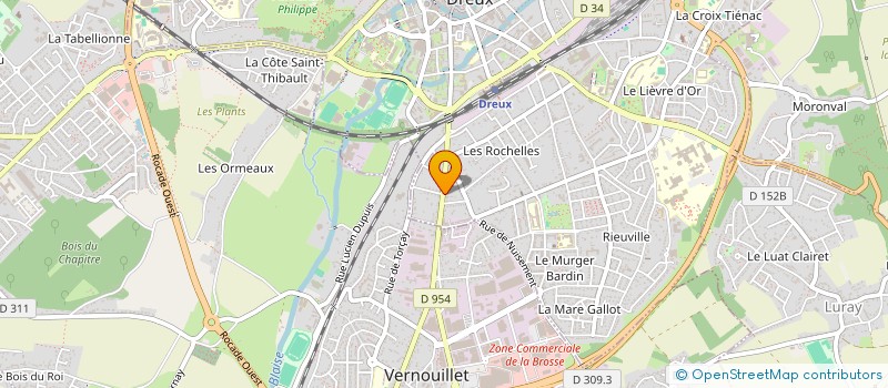 localisation de l'entreprise MADAME FABIENNE CHRETIEN à DREUX