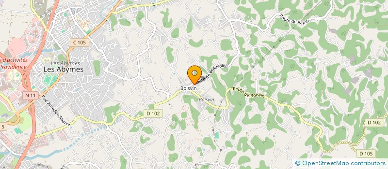localisation de l'entreprise MADAME FABIENNE CLAIRE  LES ABYMES
