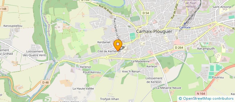 localisation de l'entreprise MADAME FABIENNE CLEDIC à CARHAIX-PLOUGUER