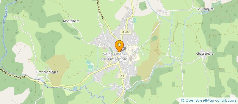 localisation de l'entreprise MADAME FABIENNE CLEMENT  SAINT-ALBAN-SUR-LIMAGNOLE