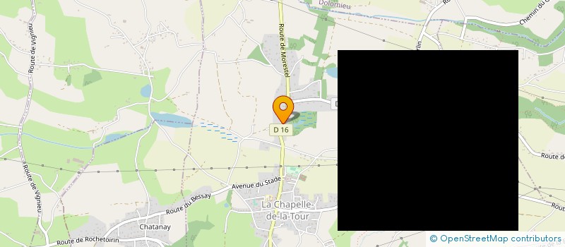 localisation de l'entreprise MADAME FABIENNE CLERC à LA CHAPELLE-DE-LA-TOUR