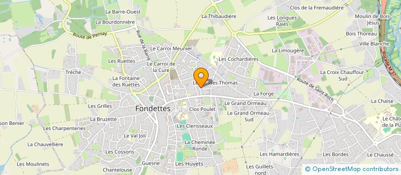 localisation de l'entreprise MADAME FABIENNE CLOUET à FONDETTES