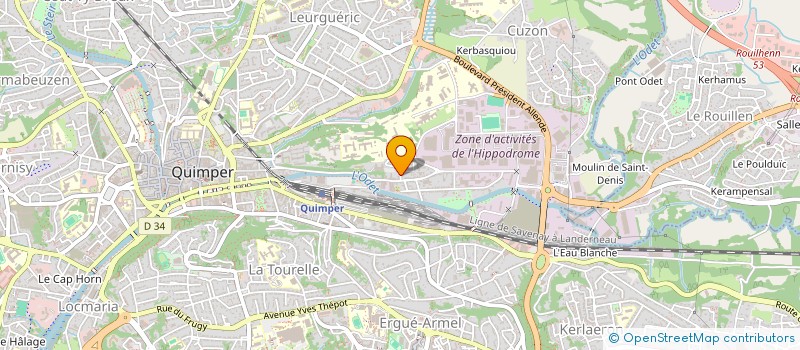 localisation de l'entreprise MADAME FABIENNE COIC à QUIMPER