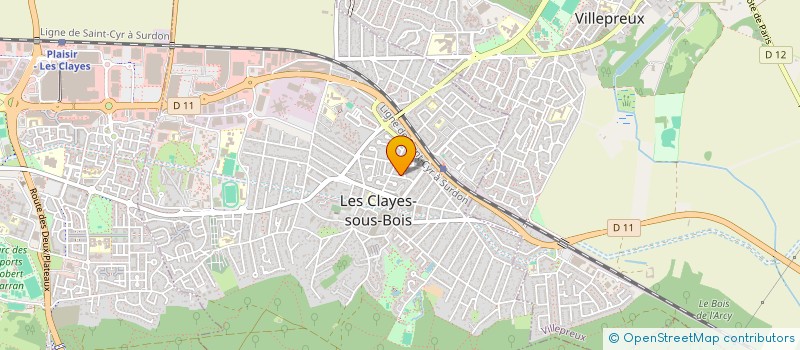 localisation de l'entreprise MADAME FABIENNE COSTA à LES CLAYES-SOUS-BOIS