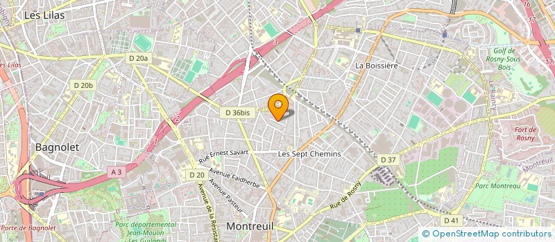 localisation de l'entreprise MADAME FABIENNE COUDERC à MONTREUIL