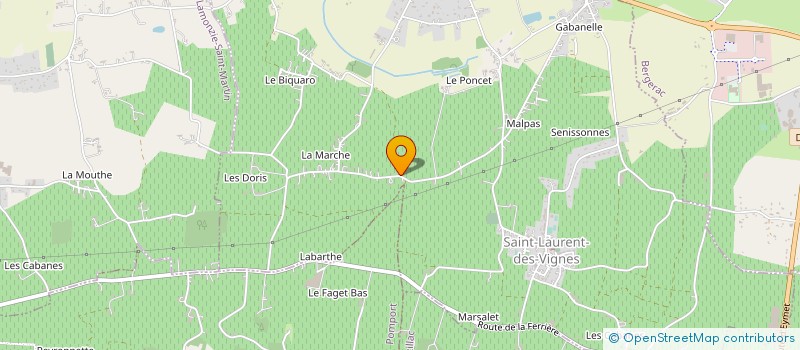 localisation de l'entreprise MADAME FABIENNE COUDON  SAINT-LAURENT-DES-VIGNES