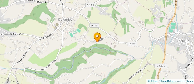 localisation de l'entreprise MADAME FABIENNE COURTIN  DOLOMIEU