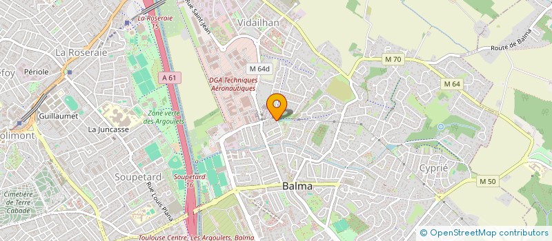 localisation de l'entreprise MADAME FABIENNE CROISY  BALMA