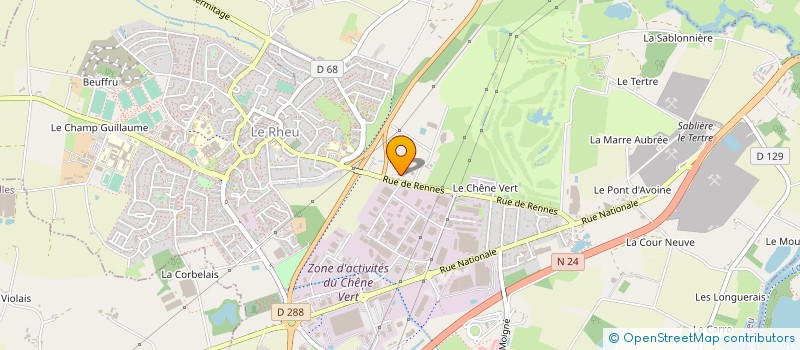 localisation de l'entreprise MADAME FABIENNE CUJARD  LE RHEU