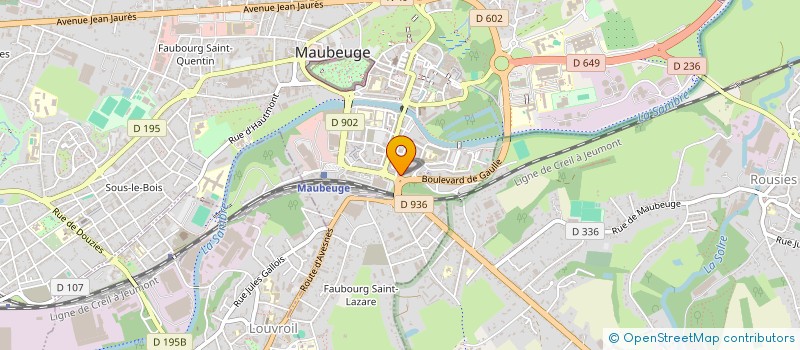 localisation de l'entreprise MADAME FABIENNE DARROUX à MAUBEUGE